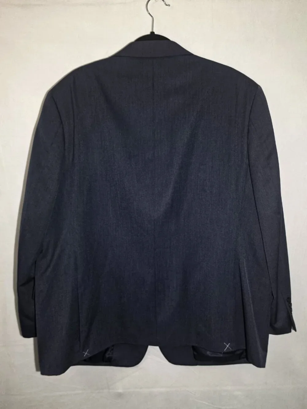 Mens XL Pronto Uomo Suit Jacket Dark Blue Satin interior Luxury Blazer
